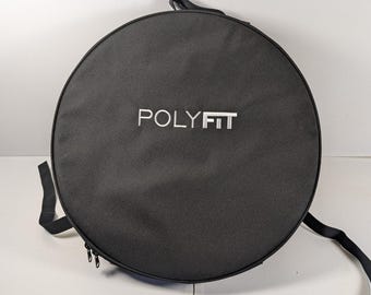 Polyfit PL8 verzwaarde rugzak, drager voor olympische gewichtsplaten, zwart