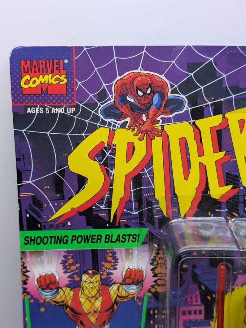 1994 Toy Biz Spider-Man Animated Series Shocker Figure Sealed Vintage Marvel image 5