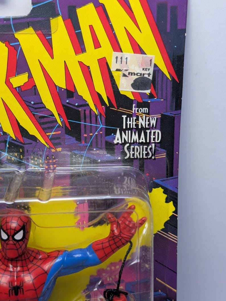 1994 Toy Biz Spider-Man Web Racer Animated Series Figure Marvel MOC Vintage image 4