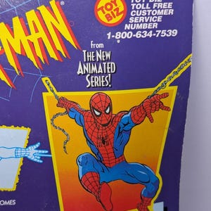 1994 Toy Biz Spider-Man Web Racer Animated Series Figure Marvel MOC Vintage image 7