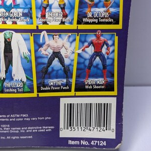 1994 Toy Biz Spider-Man Animated Series Shocker Figure Sealed Vintage Marvel image 10