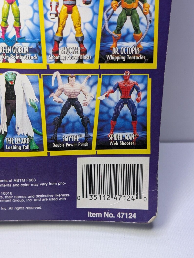 1994 Toy Biz Spider-Man Animated Series Shocker Figure Sealed Vintage Marvel image 10