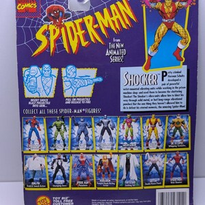 1994 Toy Biz Spider-Man Animated Series Shocker Figure Sealed Vintage Marvel image 6