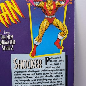 1994 Toy Biz Spider-Man Animated Series Shocker Figure Sealed Vintage Marvel image 7