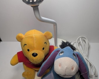 Vintage Winnie the Pooh Eeyore Lamp Dolly Inc Kids Nursery Light Tested Working