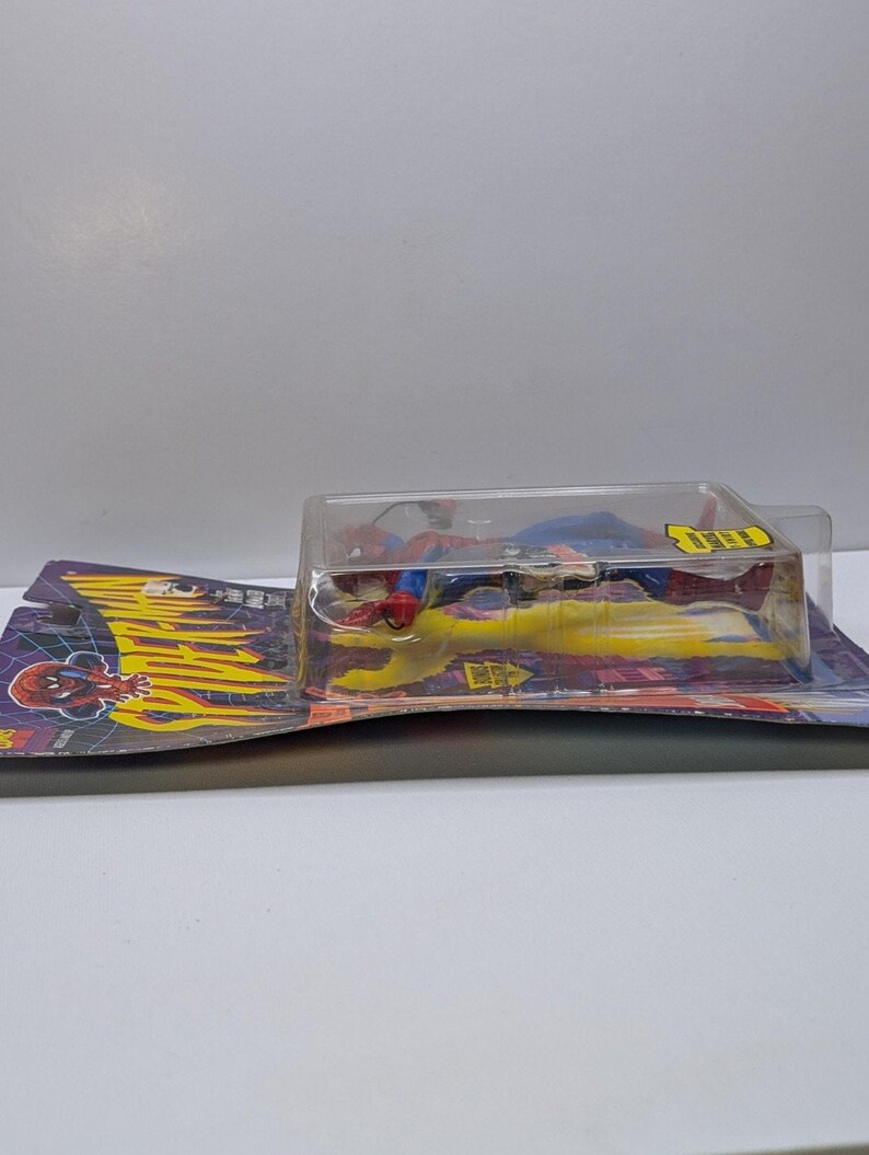 1994 Toy Biz Spider-Man Web Racer Animated Series Figure Marvel MOC Vintage image 11