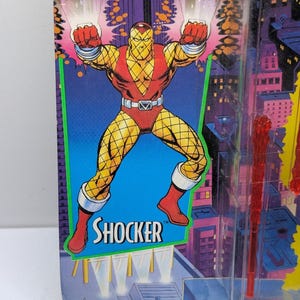 1994 Toy Biz Spider-Man Animated Series Shocker Figure Sealed Vintage Marvel image 2