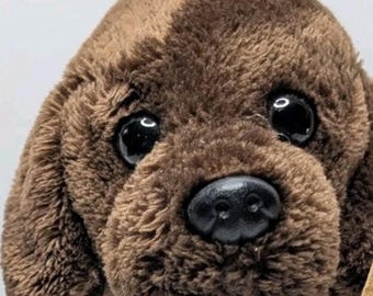 Demdaco Top Dog Chip the Chocolate Lab Plush Stuffed Animal Brown Puppy NWT