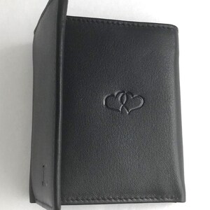 Personalized Leather Trifold Wallet, RFID Blocking Monogrammed Men's Gift