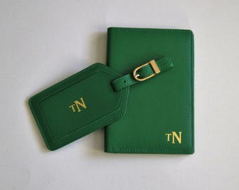 Personalized Passport Cover,Luggage Tags,Bridesmaids Gift,Mr & Mrs Luggage Tags,RFID Passport Covers,Leather Gift,Bridal Shower Gift