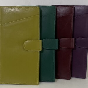 Cartera de viaje con monograma, cartera para pasaporte con RFID, artículos pequeños de cuero, accesorios de viaje para la familia, regalo para el día de la madre, porta pasaporte familiar