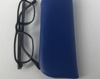 Personalized Leather Eyeglass Case, Reading Glasses Case, Father's Day Gift, Eyeglass Holder, Grandma Gift, Sunglass Case, Travel Gift