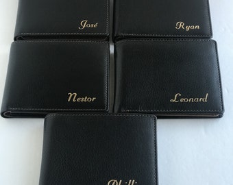 Personalized Gift for Men, RFID Wallets, Custom Gift, Leather Mens Wallets, Christmas Gifts for Him, Small Leather Goods, Gifts for Husband