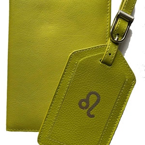 Portefeuille personnalisé en cuir avec monogramme RFID et étiquette de bagage, cadeau de demoiselles d'honneur, étiquettes de bagage pour monsieur et madame, cadeau de voyage, cadeau de fête des mères image 5