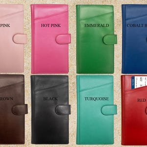 Cartera de viaje RFID, cartera para pasaporte personalizada, portadocumentos de viaje, los mejores regalos para ella, portatarjetas de embarque, organizador de viajes