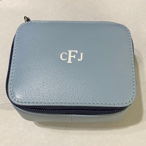 Personalized Travel Jewelry Case, Travel Jewelry Organizer, Unique Jewelry box, Leather Jewelry Box, Monogrammed Travel Organizer