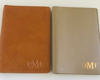 Monogrammed RFID Passport Case, Passport Cover and Luggage Tags, Graduation Gift, Bridesmaids Gift, Father's Day Gift, Travel Gift