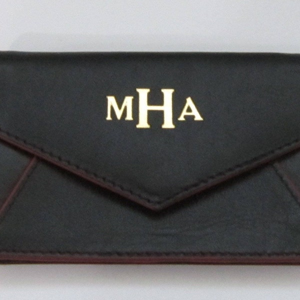 Personalized Monogrammed Leather Business Card Holder Gift Card Holder ID card Holder Business card Case Corporate Gift RFID Card Holder