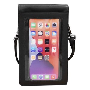 Funda para teléfono con monograma, regalo para el Día de la Madre, bandolera para teléfono manos libres, bolsos y carteras pequeñas para teléfono, funda de cuero personalizada para teléfono.