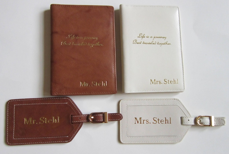 RFID Personalized Passport Wallets,RFID Passport Covers,Anniversary Gift,Destination Wedding Gifts,Mr. & Mrs. Passport Covers