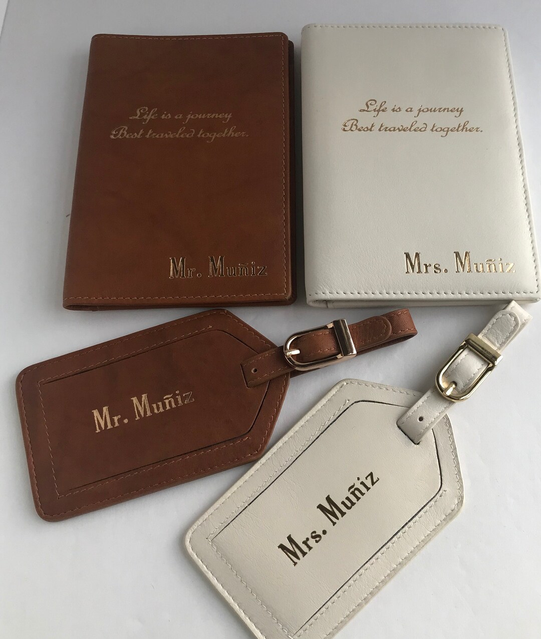 Personalized Monogrammed Passport Wallet, RFID Passport Wallet