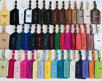 Monogrammed Leather Luggage Tag, Birth Flower Luggage Tag, Custom Zodiac Sign Luggage Tag, Personalized luggage Tags, Mother's Day Gift