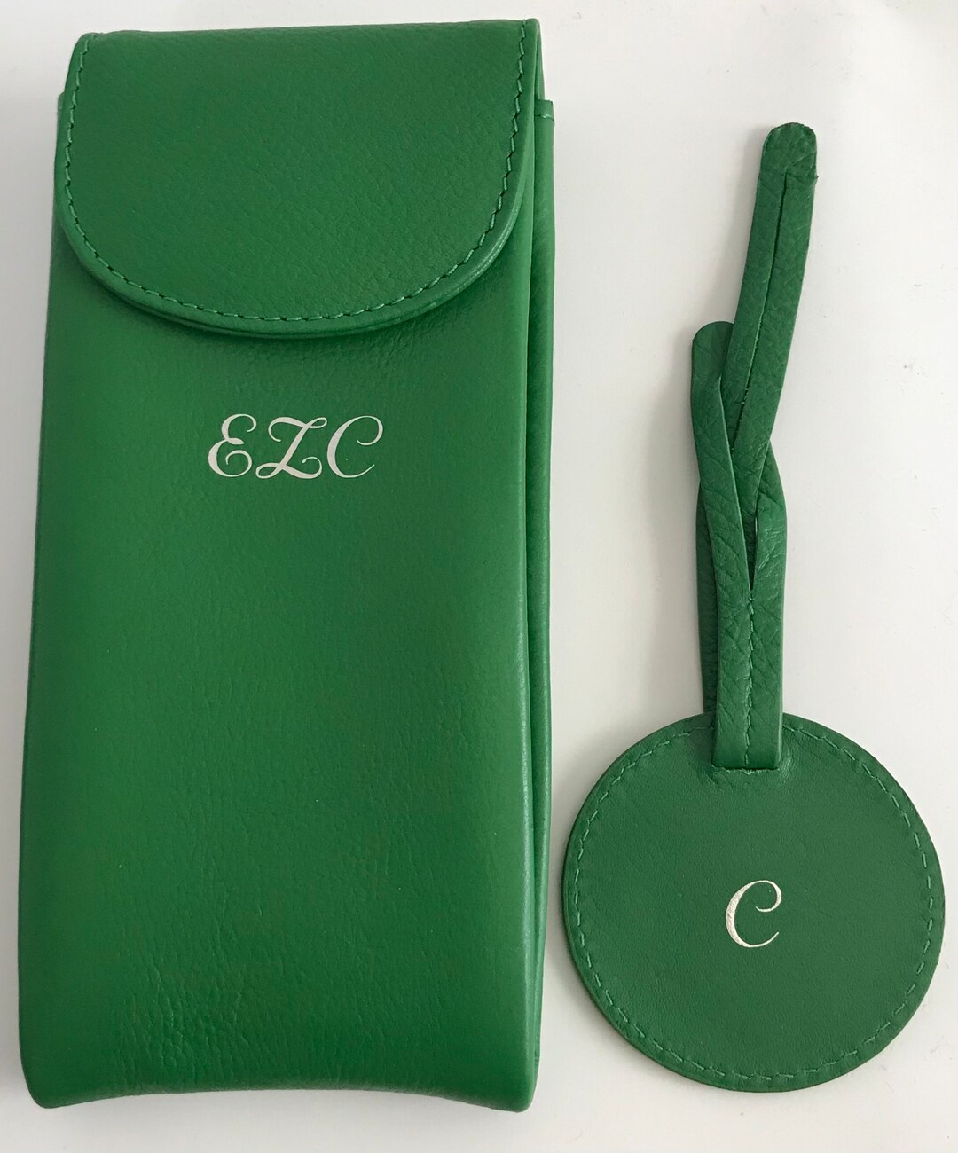 Double Sided Eyeglass Case, Leather Eyeglasses Case, Moms Gift, Dads