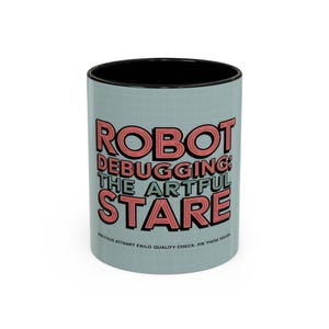 Debugging Koffiemok | Artful Stare Design | 325 ml keramische mok voor programmeurs, software-engineers, cadeau voor coders, leuke kantoormok