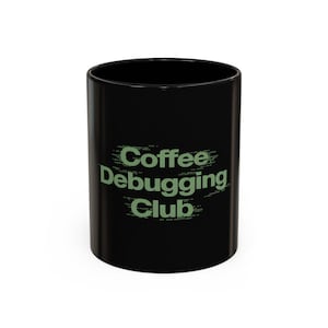Koffiemok van de Debugging Club | Keramische koffiebeker van 325 ml voor programmeurs | Grappig cadeau voor software-engineers en codeerliefhebbers