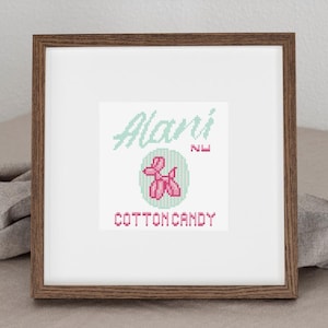 Cotton Candy Cross Stitch Pattern – Energy Drink Inspired Needlework (Digital Download)
