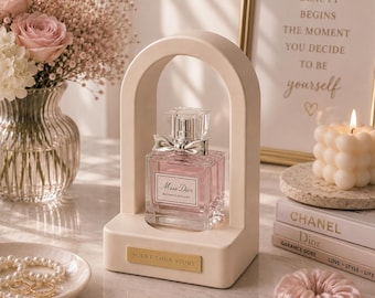 Supporto per singolo profumo in formato STL, download digitale, organizer da toeletta di lusso, decorazione, file per stampa 3D per stampanti a resina FDM.