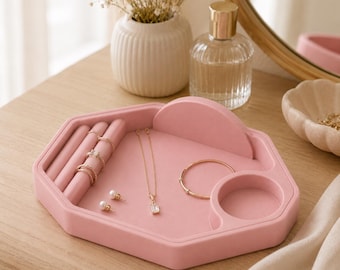 Vassoio portagioie in formato STL (download digitale) / Elegante organizer per piccoli oggetti e cosmetici / File per stampa 3D per stampanti a resina FDM