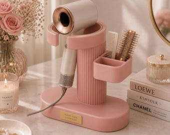 Supporto moderno per asciugacapelli STL / Organizer per il bagno (Download digitale)
