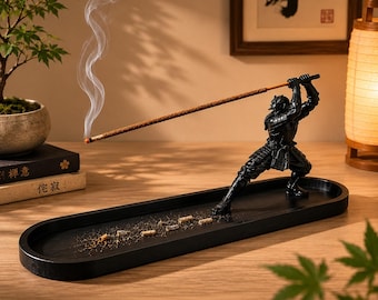 Samurai Sword Incense Holder STL File | Zen Desk Decor (Digital Download)