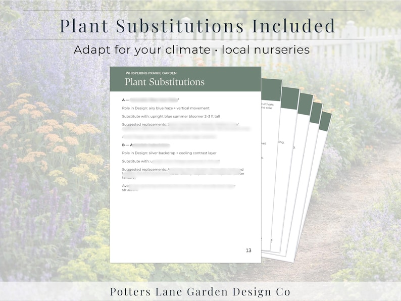 Drought Tolerant Prairie Garden Plan – Full Sun Perennial Border Design ...