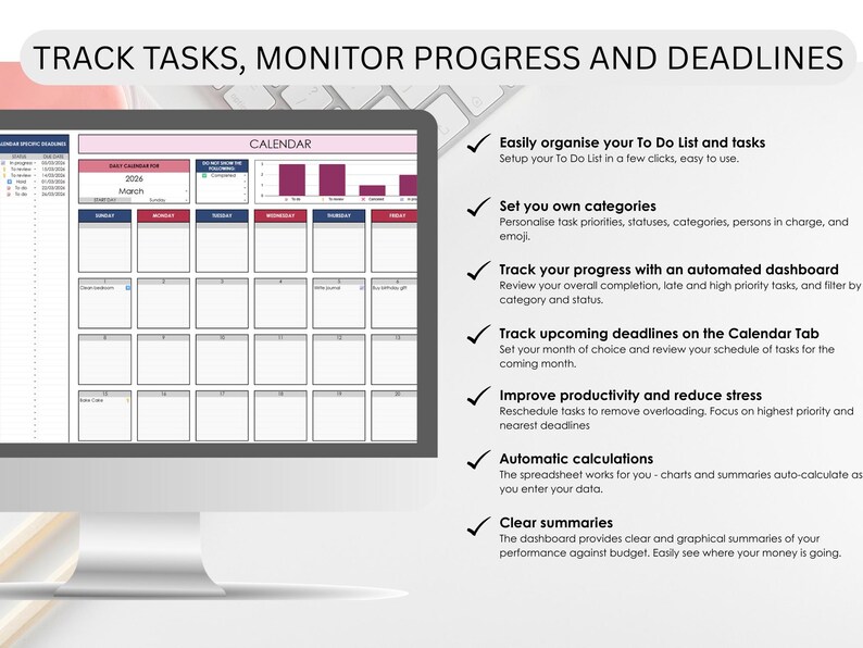 Foglio di calcolo per il monitoraggio delle attività del team / Gestione delle attività in Excel / Assegnazione delle attività ai membri del team / Dashboard del progetto / Excel e Fogli Google immagine 2