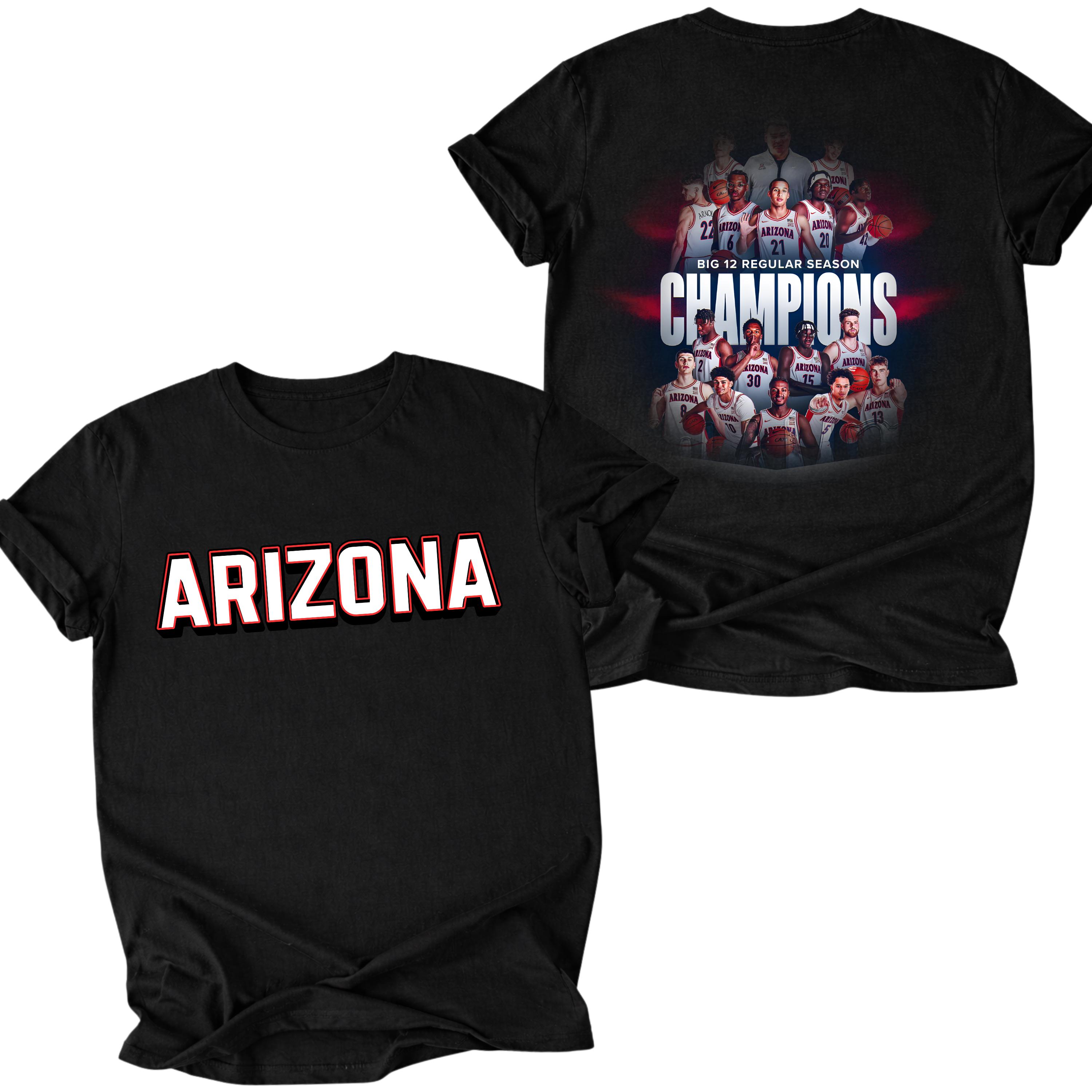 Discover Arizonna Big 12 Champions Shirt, Wildcats Basketball Hoodie, 2026 March Madness Sweatshirt, Bear Down Tee, College Sports Fan Alumni Gift