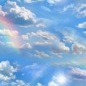 Rainbow Cloud Sky, Landscape Medley from Elizabeth Studio, Blue Sky