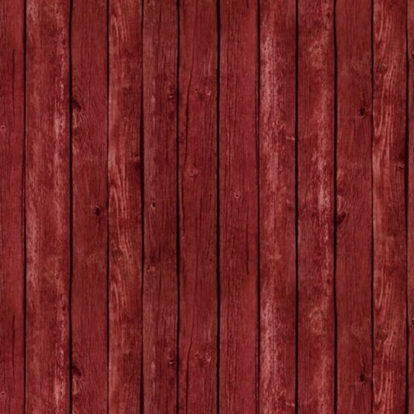 Red Barn Wood Landscape Medley 357 Red from Elizabeth's Studio