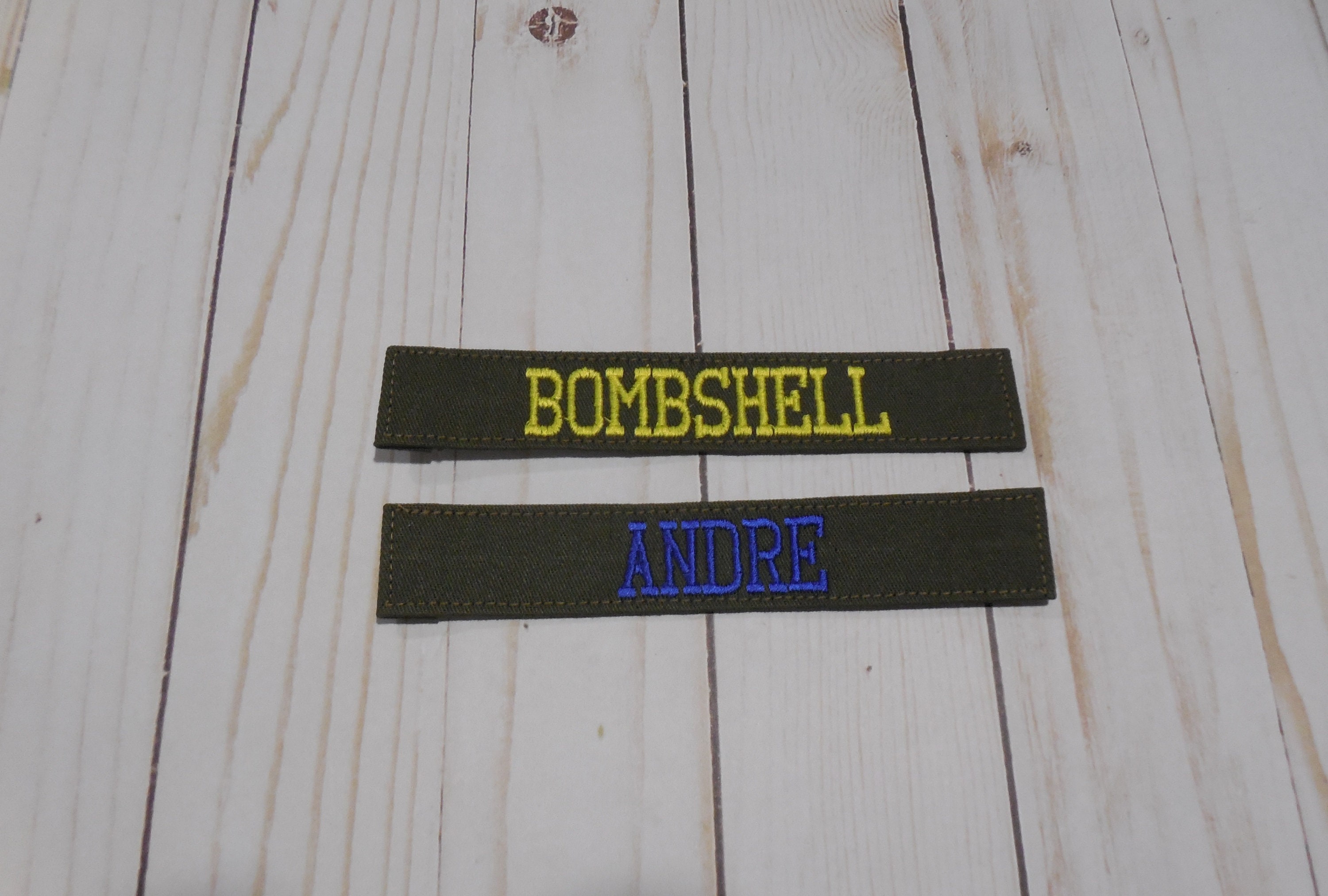 Embroidered Name Tape Personalized Custom Name Tapes Patch Etsy UK
