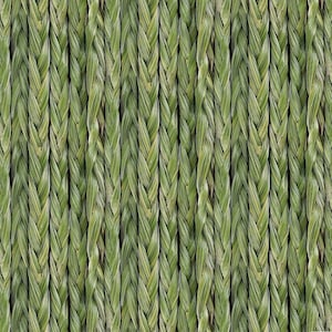 Sweetgrass Braids Fabric, Landscape Medley Collection from Elizabeth's Studio 638 Green
