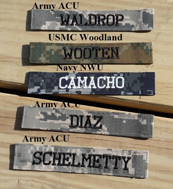 Custom military name tapes Clearance