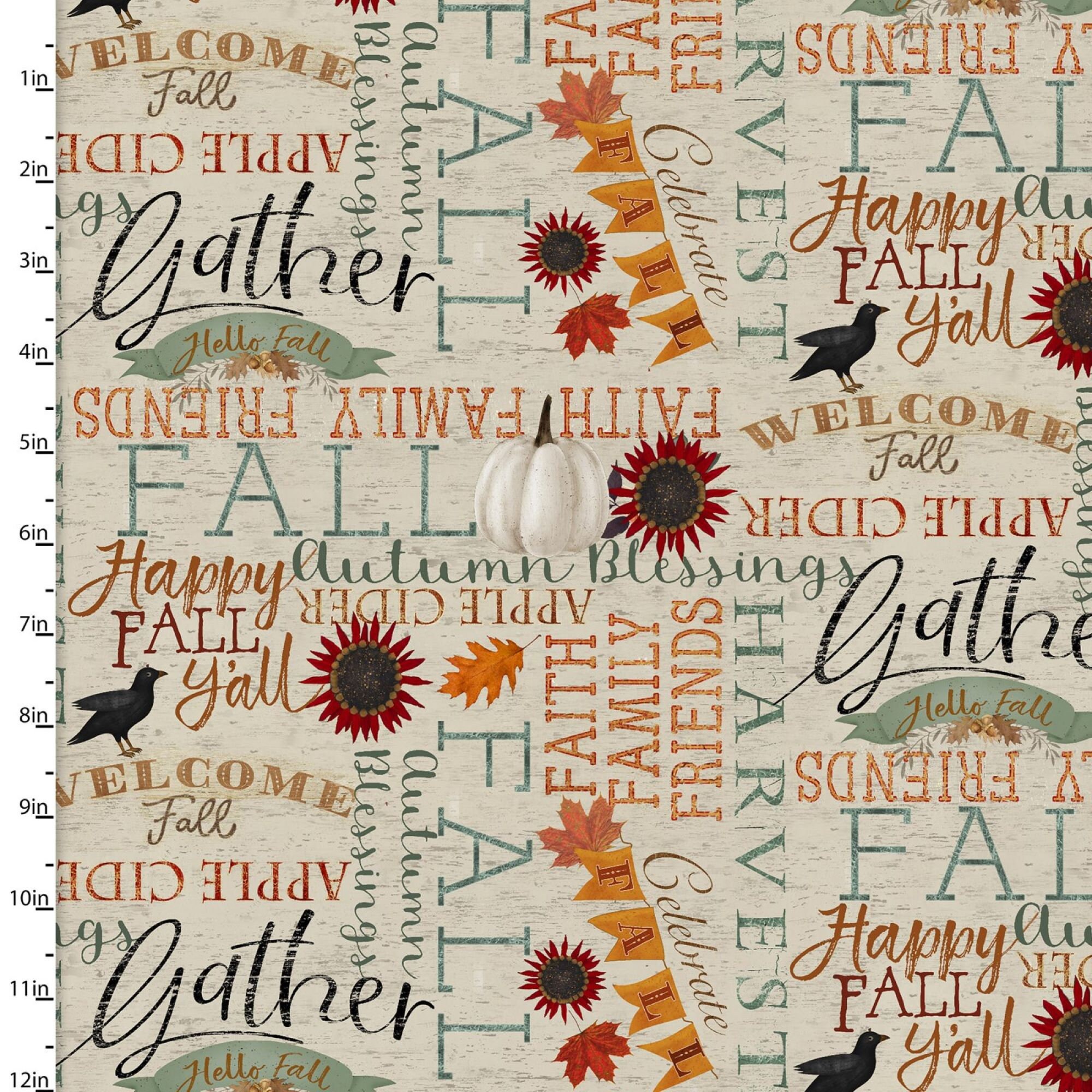 Happy Fall Beth Happy Fall Collection by Beth Albert for 3 Wishes Fabric - Etsy