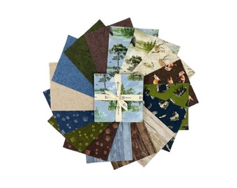 Back Country 5" Squares, Charm Squares by Clothworks SQ0421