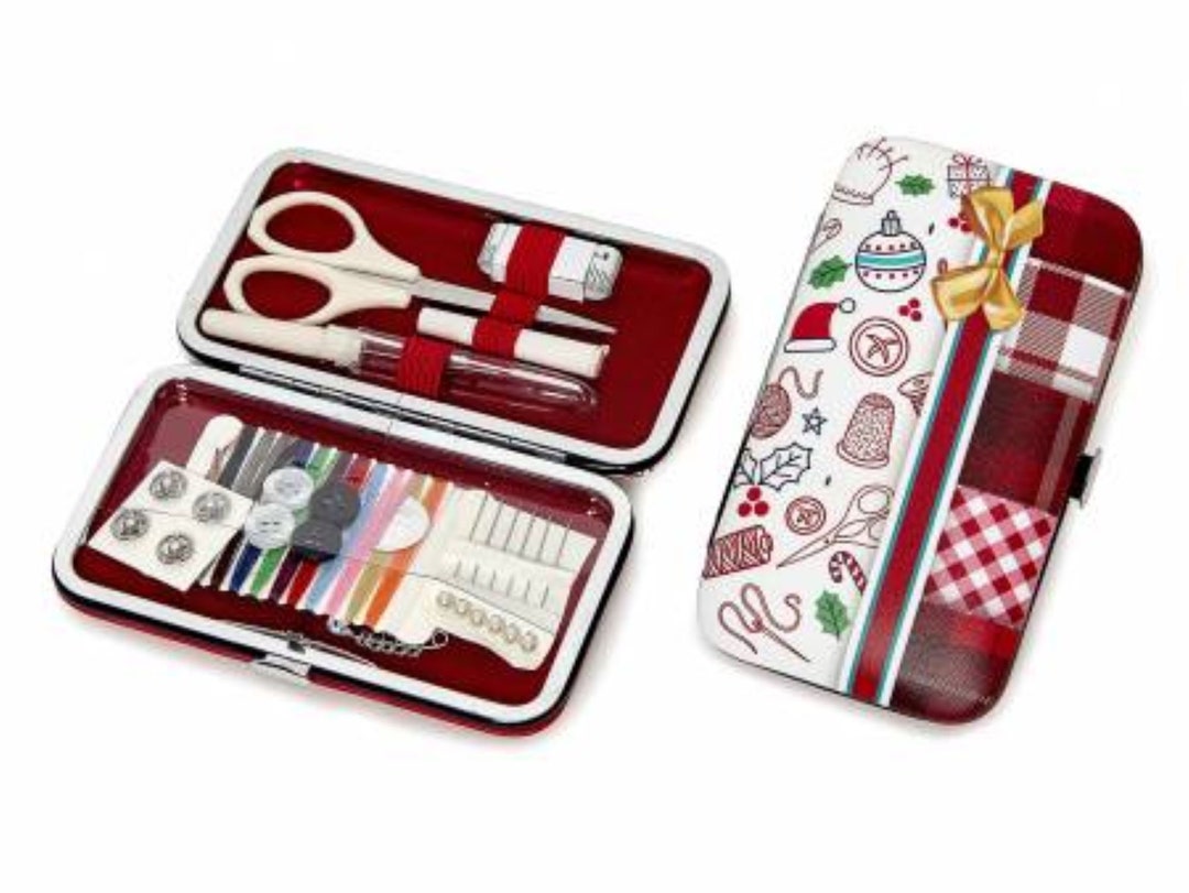 Christmas Sewing Kit Travel Sewing Kit by Tacony Christmas Themed