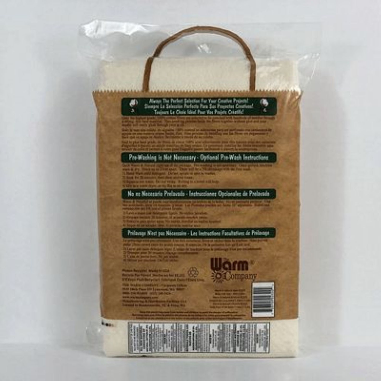 Warm & Natural Needled Cotton Batting Crib 45x60 Etsy