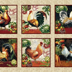Farmers Market Blocks Cream StudioE Fabrics