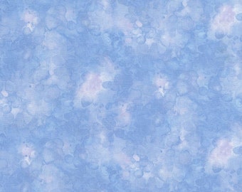 Sky Blue, Solid ish Basic - Watercolor Texture, Timeless Treasures Kim6100 SKY