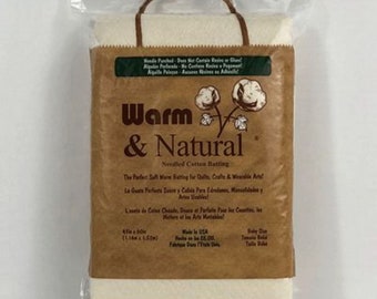 Warm & Natural Needled Cotton Batting Crib 45"x60" The Warm Company