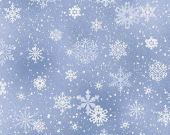 Silver Snowflakes by Elizabeth's Studio New Landscape Medley Collection